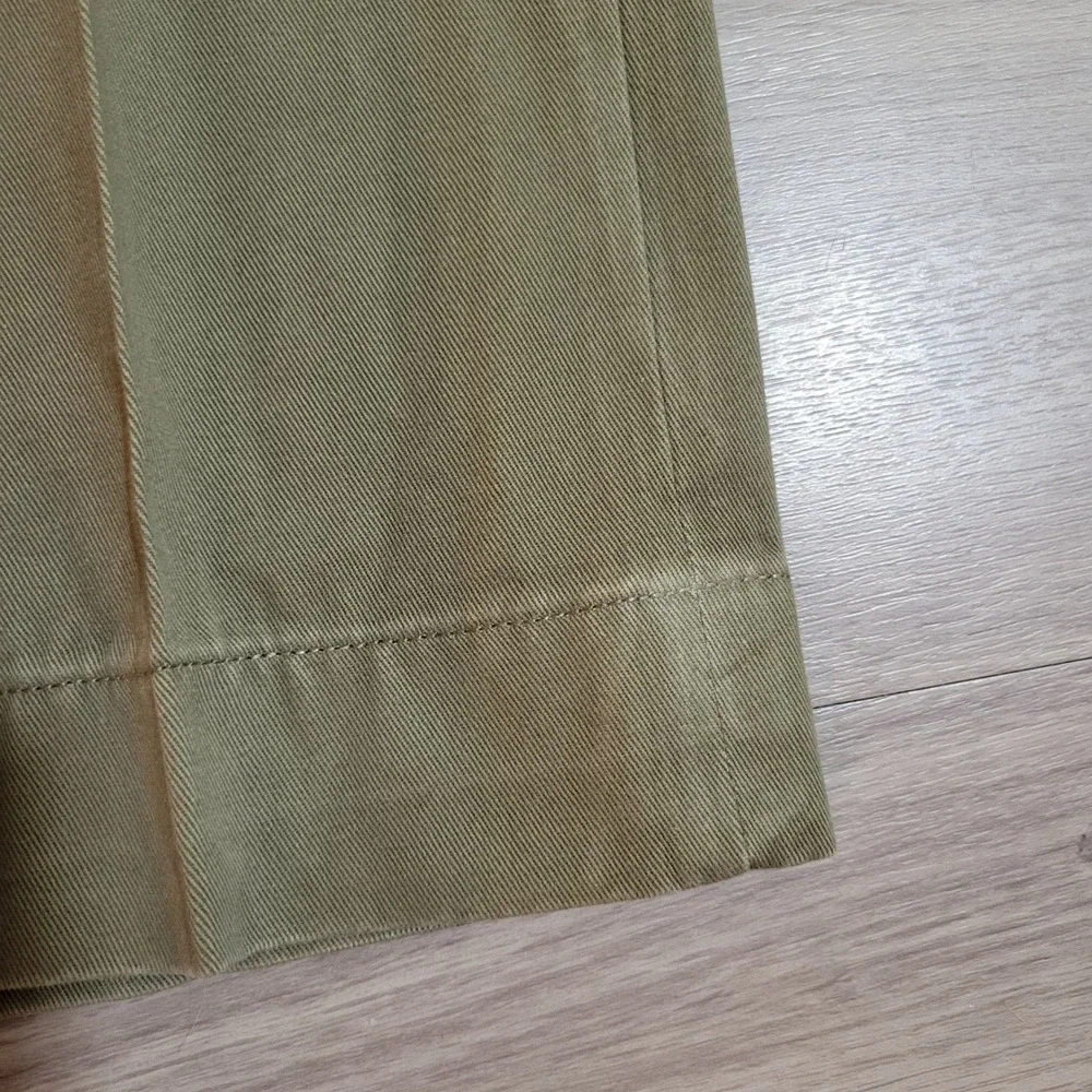 Polo Ralph Lauren Slim Fit Chino Pants Mens 32x33Olive Green Khaki Flat Front
